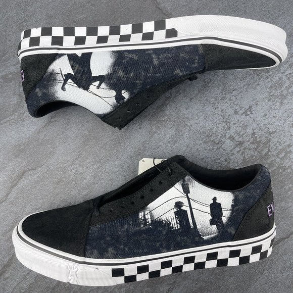 Vans House of Terror Shoes Size 10.5 Mens The Exorcist Womens 12 Off The Wall - Picture 5 of 11